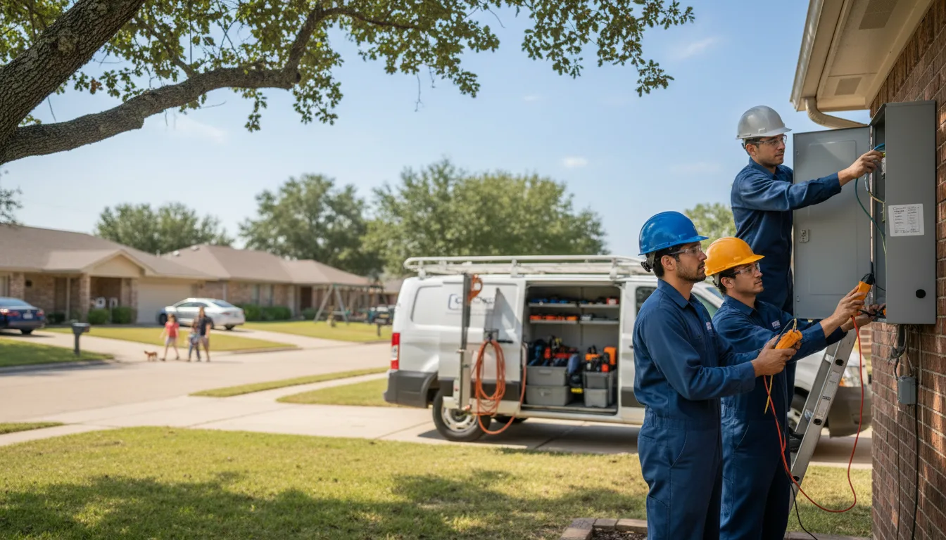 Certified electrician providing emergency electrical services in Caroline, WI